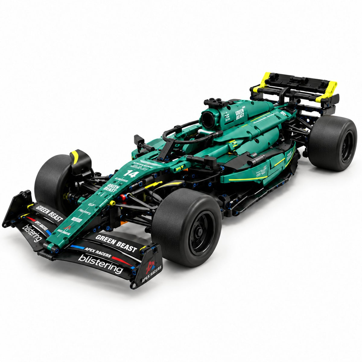 Coche de carreras para construir EmeTurbo, 1.912 piezas, escala 1:8