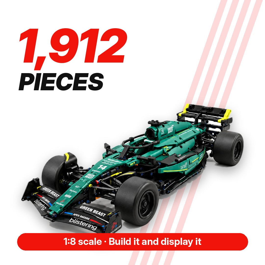 1,912 pieces, 1:8 scale
